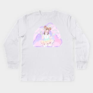 Kawaii Decoden Artist Kids Long Sleeve T-Shirt